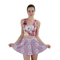 Flower Star Purple Mini Skirt