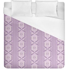 Flower Star Purple Duvet Cover (king Size)