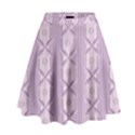 Flower Star Purple High Waist Skirt View1