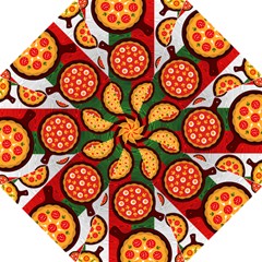 Pizza Italia Beef Flag Folding Umbrellas by Alisyart