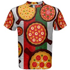 Pizza Italia Beef Flag Men s Cotton Tee