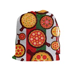 Pizza Italia Beef Flag Drawstring Pouches (extra Large)