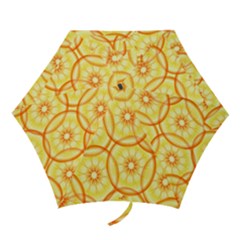 Lemons Orange Lime Circle Star Yellow Mini Folding Umbrellas