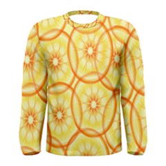 Lemons Orange Lime Circle Star Yellow Men s Long Sleeve Tee by Alisyart