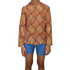 Vector Square Texture Pattern Kids  Long Sleeve Swimwear by Amaryn4rt