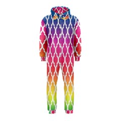 Colorful Rainbow Moroccan Pattern Hooded Jumpsuit (kids)