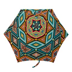 African Tribal Patterns Mini Folding Umbrellas by Amaryn4rt