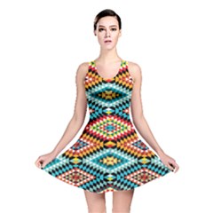 African Tribal Patterns Reversible Skater Dress by Amaryn4rt