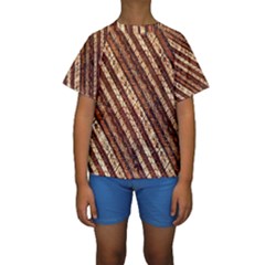 Udan Liris Batik Pattern Kids  Short Sleeve Swimwear