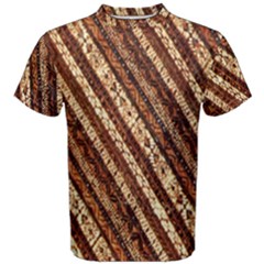 Udan Liris Batik Pattern Men s Cotton Tee by Amaryn4rt