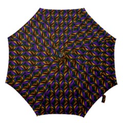 Seamless Prismatic Line Art Pattern Hook Handle Umbrellas (large) by Amaryn4rt