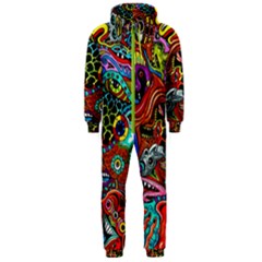 Vector Art Pattern Hooded Jumpsuit (men)  by Amaryn4rt