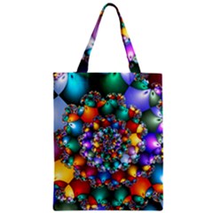 Rainbow Spiral Beads Classic Tote Bag by WolfepawFractals