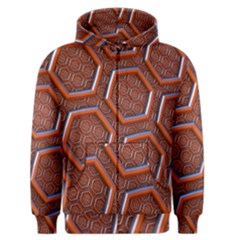 3d Abstract Patterns Hexagons Honeycomb Men s Zipper Hoodie by Amaryn4rt