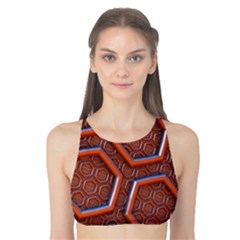 3d Abstract Patterns Hexagons Honeycomb Tank Bikini Top by Amaryn4rt