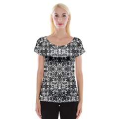 Modern Oriental Pattern Women s Cap Sleeve Top by dflcprintsclothing