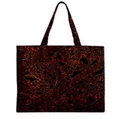 Art Traditional Indonesian Batik Pattern Zipper Mini Tote Bag by Amaryn4rt