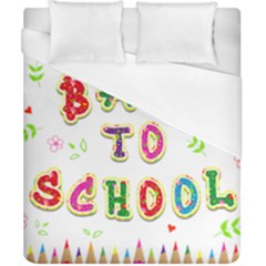 Back To School Duvet Cover (california King Size) by Amaryn4rt