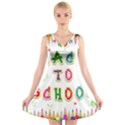 Back To School V-Neck Sleeveless Skater Dress View1