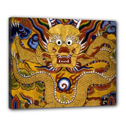 Chinese Dragon Pattern Canvas 20  X 16  by Amaryn4rt