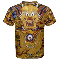 Chinese Dragon Pattern Men s Cotton Tee