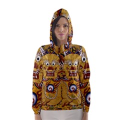 Chinese Dragon Pattern Hooded Wind Breaker (women) by Amaryn4rt