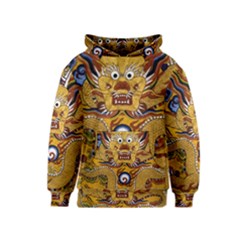 Chinese Dragon Pattern Kids  Pullover Hoodie by Amaryn4rt