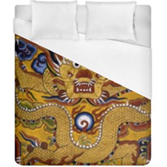Chinese Dragon Pattern Duvet Cover (california King Size) by Amaryn4rt