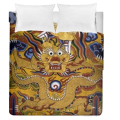 Chinese Dragon Pattern Duvet Cover Double Side (queen Size) by Amaryn4rt