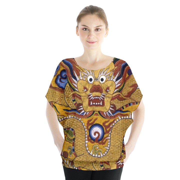 Chinese Dragon Pattern Blouse