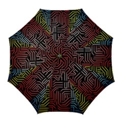 Circuit Board Seamless Patterns Set Golf Umbrellas by Amaryn4rt