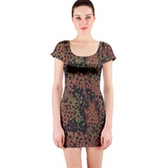 Digital Camouflage Short Sleeve Bodycon Dress by Amaryn4rt