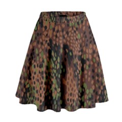 Digital Camouflage High Waist Skirt by Amaryn4rt