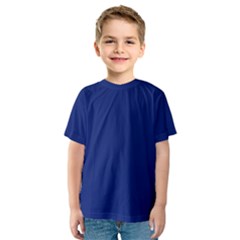 Bubbles Circle Blue Kids  Sport Mesh Tee