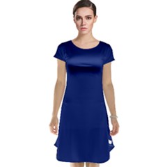 Bubbles Circle Blue Cap Sleeve Nightdress