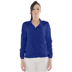 Bubbles Circle Blue Wind Breaker (Women)