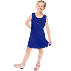 Bubbles Circle Blue Kids  Tunic Dress