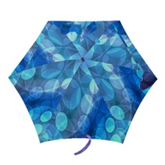 Circle Blue Purple Mini Folding Umbrellas