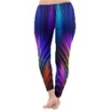 Bird Feathers Rainbow Color Pink Purple Blue Orange Gold Classic Winter Leggings View4