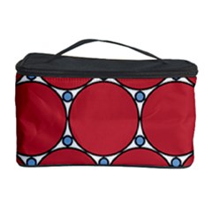 Circle Red Purple Cosmetic Storage Case