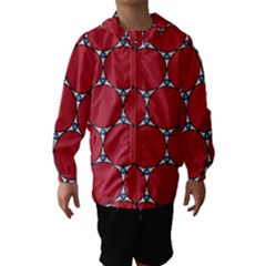 Circle Red Purple Hooded Wind Breaker (kids)