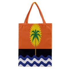 Coconut Tree Wave Water Sun Sea Orange Blue White Yellow Green Classic Tote Bag