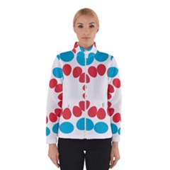 Egg Circles Blue Red White Winterwear