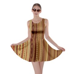 Circles Figure Light Gold Skater Dress by Alisyart