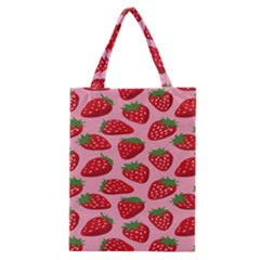 Fruitb Red Strawberries Classic Tote Bag by Alisyart