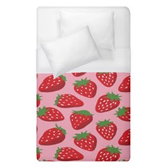 Fruitb Red Strawberries Duvet Cover (single Size) by Alisyart