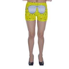 Glasses Yellow Skinny Shorts by Alisyart