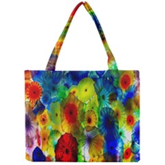 Green Jellyfish Yellow Pink Red Blue Rainbow Sea Mini Tote Bag by Alisyart