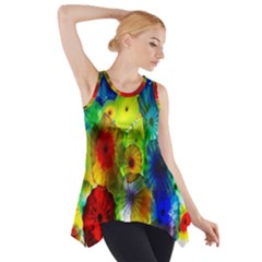 Green Jellyfish Yellow Pink Red Blue Rainbow Sea Side Drop Tank Tunic