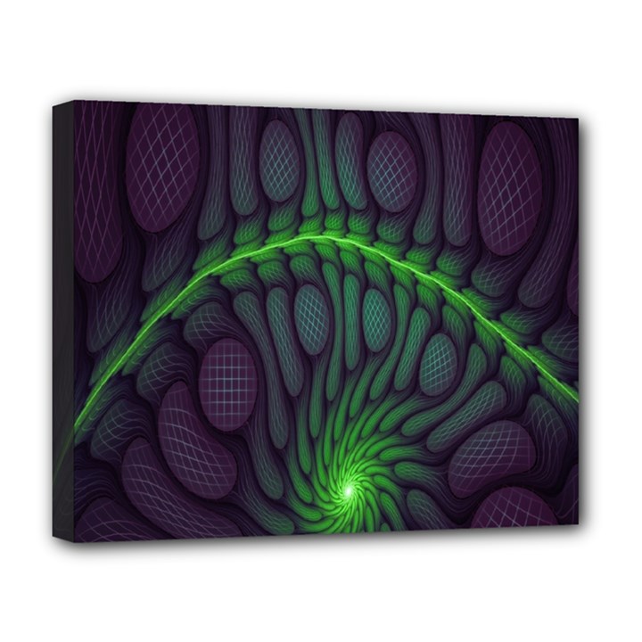 Light Cells Colorful Space Greeen Deluxe Canvas 20  x 16  